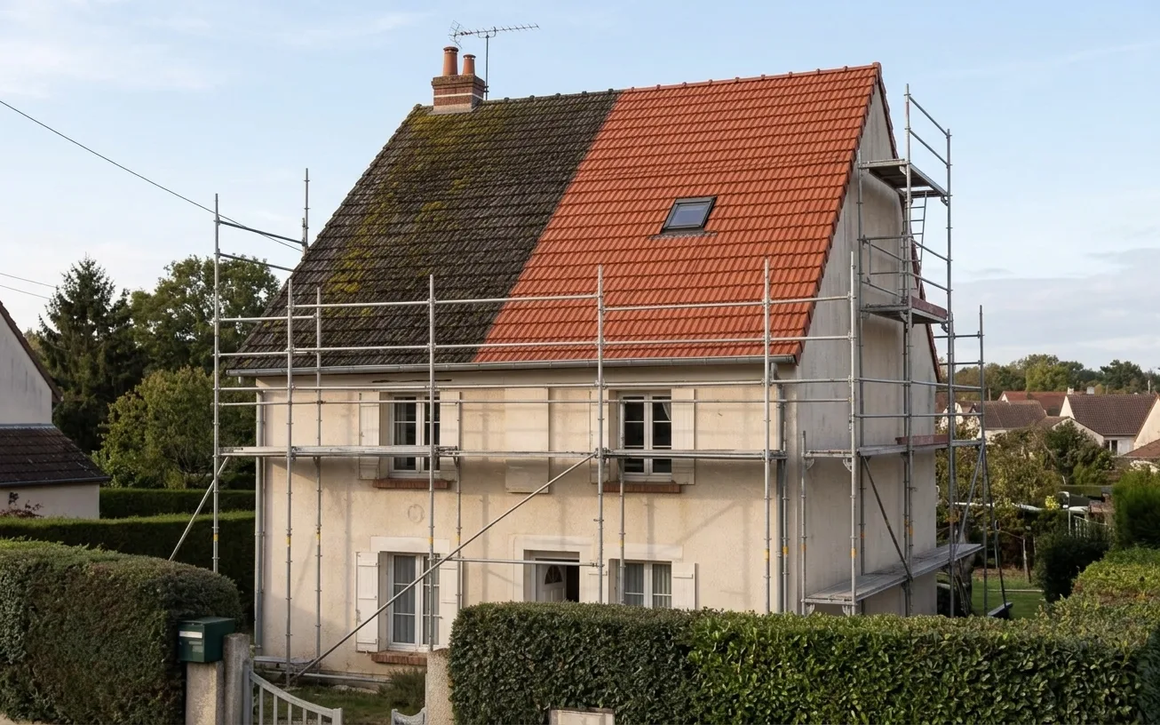 Démoussage de toiture à Pontault-Combault Démoussage de toiture à Pontault-Combault
